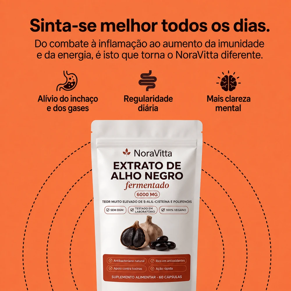 Alívio do inchaço e dos gases, regularidade diária e mais clareza mental